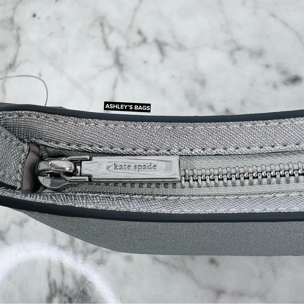 Kate Spade Glimmer Glitter Shoulder Bag In Silver - Picture 8 of 12